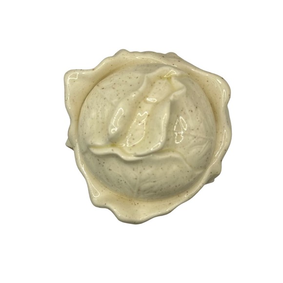 Cabbage Serving bowl with Lid and plate - Picture 6 of 11